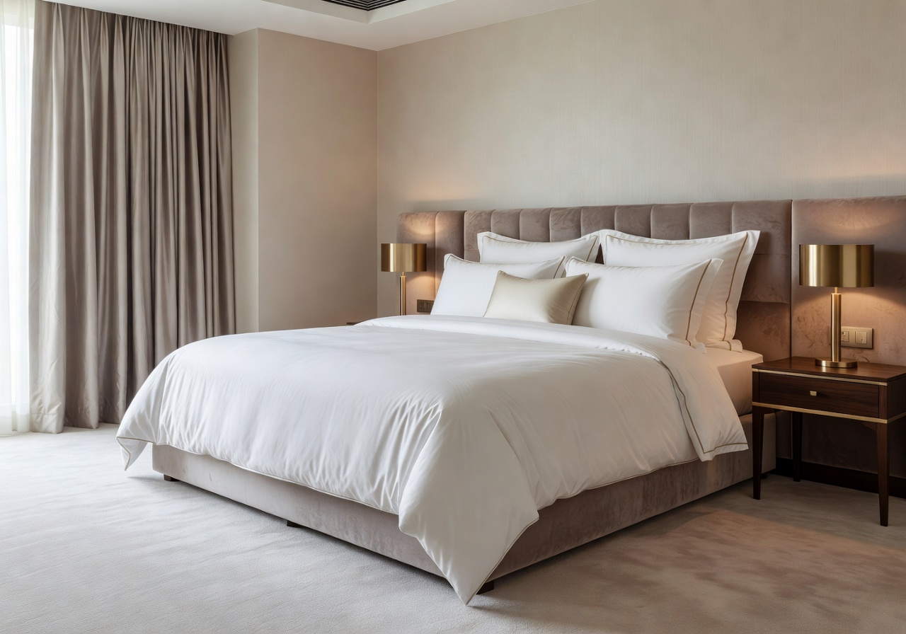 Luxurious standard room with comfortable bed