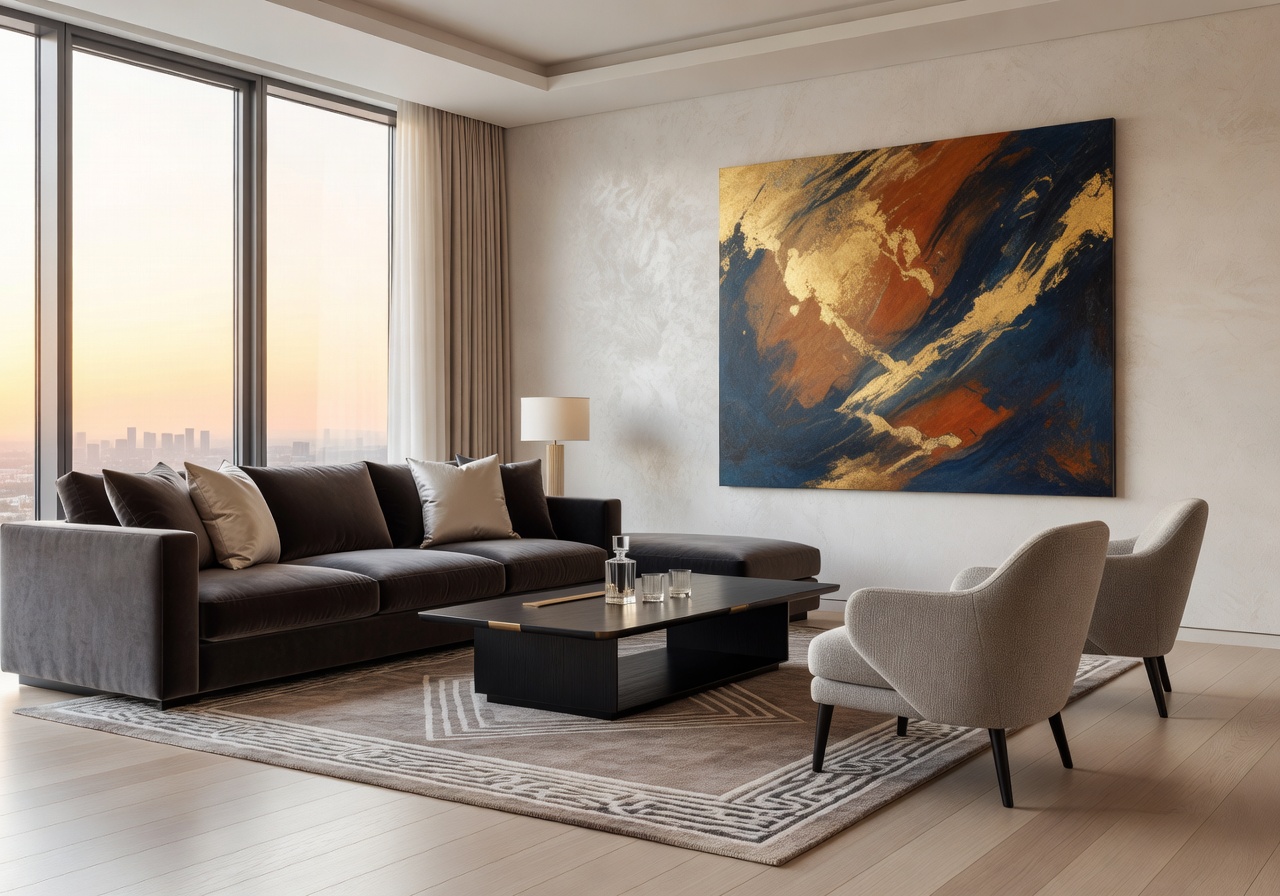 Premium luxury suite with living area